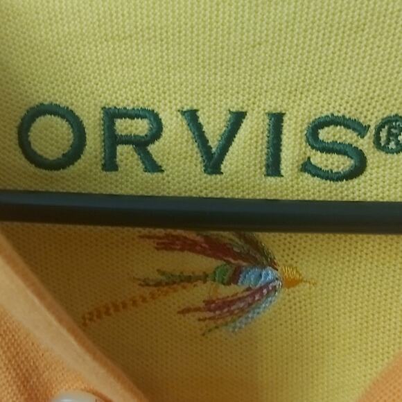 ORVIS Orange Rugged Rugby Polo Shirt, XL Casual Preppy Classic Comfy Minimalist - Picture 12 of 14